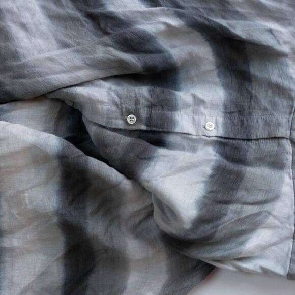 Officine Générale Nadia Grey Striped Dress - Size M - Picture 6 of 9